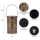 Wrought Iron Tree Solar Lamp, Outdoor Courtyard Hanging Light with Hollow Decorative Design for Garden and Patio Decor