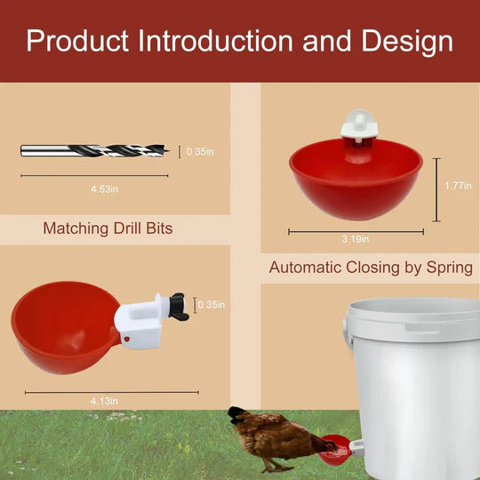 Chicken Waterer Automatic Refill Cups