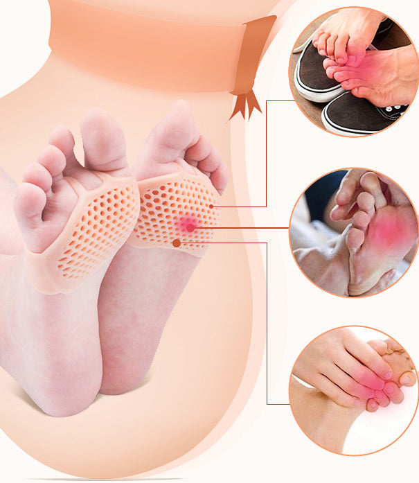 Metatarsal Gel Pads with Ventilated Construction and Adhesive Backing, Set of 2