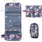 Cosmetics Organizer with Transparent Panel and Metal Hook, Water Resistant