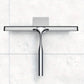 Shower Squeegee with Flush Blade and Wet Grip Handle for Glass Doors and Tile