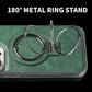 Textured iPhone Case with Foldable Kickstand and Magnetic Ring Alignment