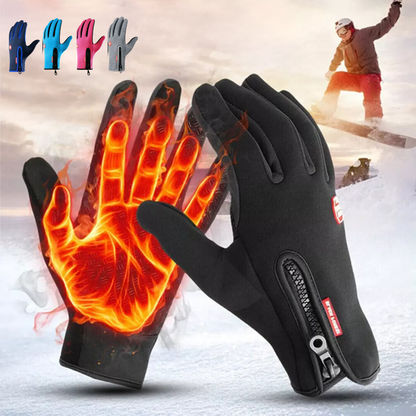 Touchscreen Winter Gloves with Thermal Lining and Textured Grip, Waterproof