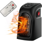 Ceramic Convection Heater with Dual Speed Control and 12-Hour Timer, Wall Mount