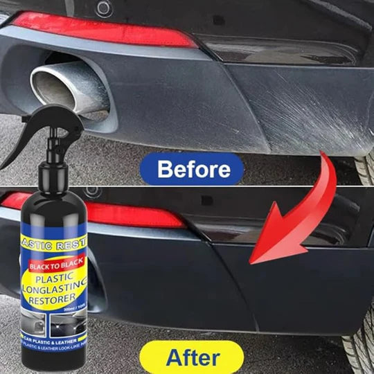 Premium Car Plastic Restorer and Black Gloss Coating Solution