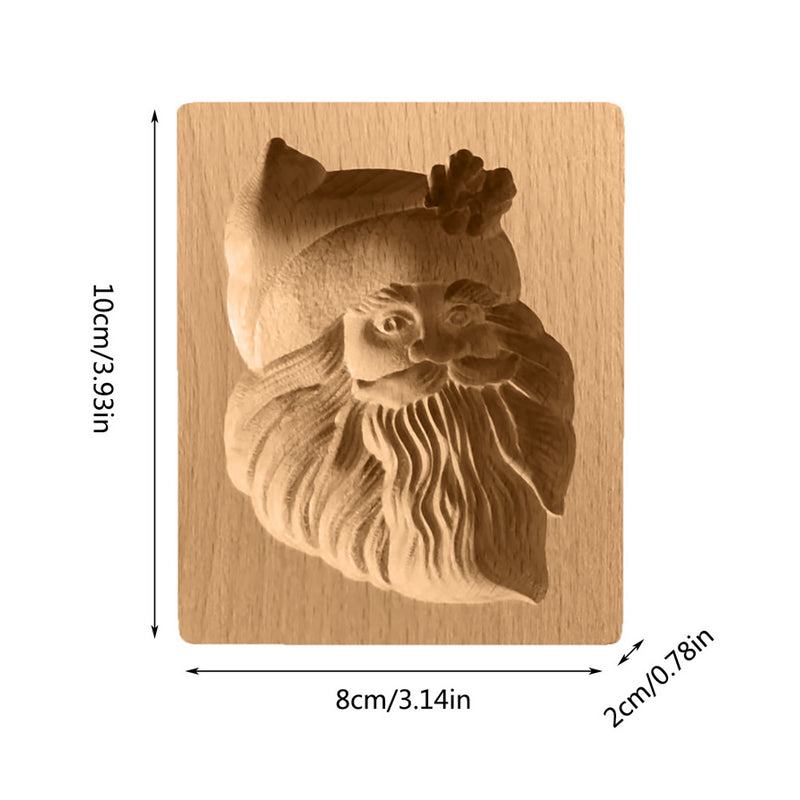 Wooden Cookie Cutter with Seven Seasonal Designs and Press-Lift Mold