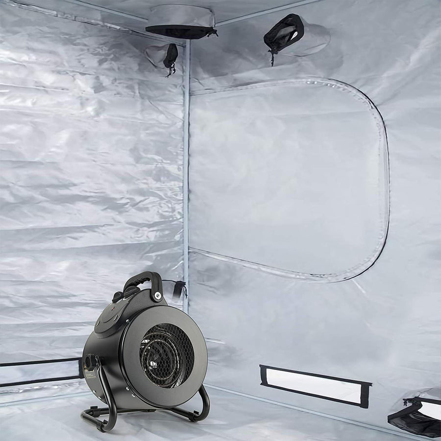 Electric Heater Fan for Greenhouse, Grow Tent & Workplace Fast Heating IPX4
