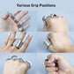 Metal Finger Ring with Four Finger Grip and Spring-Back Action, Silent  Operation