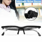 Variable Focus Glasses with Dial Adjustment and Polycarbonate Lenses, Plus 1 to Plus 4 Diopters