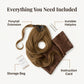 Ponytail Extension with Clip Attachment and Invisible Hairpins, Storage Bag Included