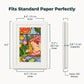 Rotating Artwork Display Frame with Magnetic Latch and 150-Sheet Storage