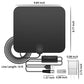 Indoor HDTV Antenna with 37dB Signal Amplifier and 10ft Cable