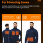 Heated Fleece Jacket with Five Carbon Fiber Zones and Power Bank Compatibility