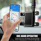 Phone Holder with 360 Degree Rotation and Four Jaw Grip for Rearview Mirror