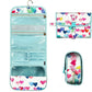 Cosmetics Organizer with Transparent Panel and Metal Hook, Water Resistant