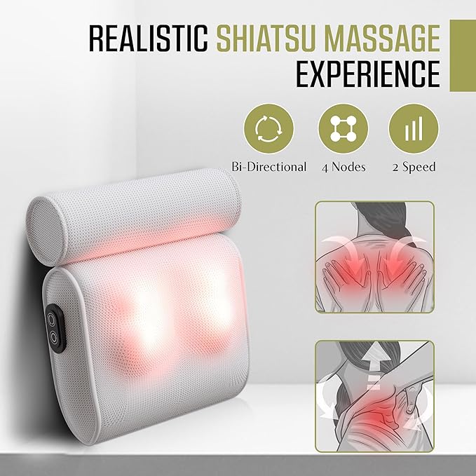 Bath Pillow with Suction Cups and Textured Foam for Neck Support