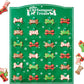 Dog Treat Advent Calendar with 24 Gingerbread Biscuits and Hand Decorated Designs