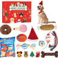 Dog Advent Calendar with 12 Interactive Toys and Squeaky Balls, Ropes for Small to Large Dogs