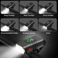 LED Bicycle Light Set with 1000 Lumen Headlight and Red Taillight, 6 Modes
