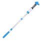 Rechargeable Pool Vacuum with Interchangeable Heads and Snap Attachment System