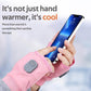 Heated Fingerless Gloves with Type-C Charging and 3 Heat Levels, One Size