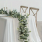 Faux Eucalyptus Garland with Silk Leaves and Flexible Stems, 70.8 Inches