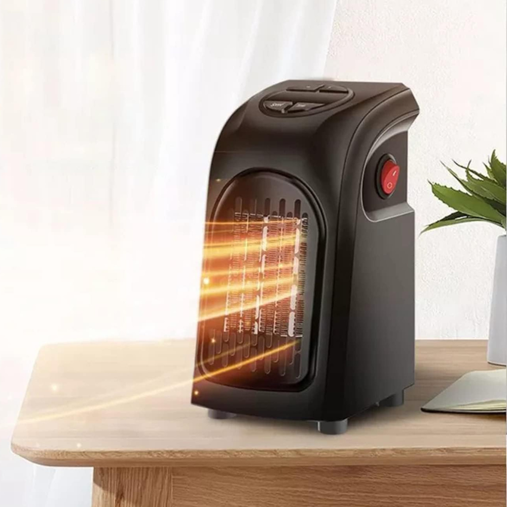 Ceramic Convection Heater with Dual Speed Control and 12-Hour Timer, Wall Mount