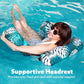 Inflatable Pool Lounger with Mesh Seat and Adjustable Straps, Set of 2