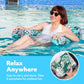 Inflatable Pool Lounger with Mesh Seat and Adjustable Straps, Set of 2