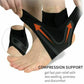 Adjustable Ankle Brace with Neoprene Wrap and Compression Straps