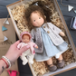 Soft Cotton Doll with Wool Stuffing and Neutral Features for Toddlers