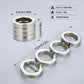 Metal Finger Ring with Four Finger Grip and Spring-Back Action, Silent  Operation