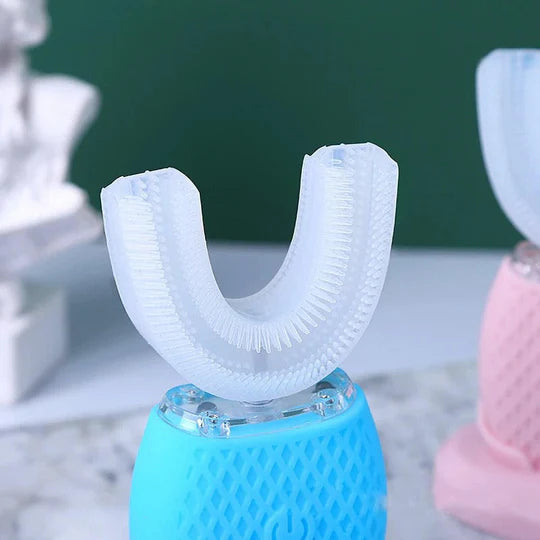 Ultrasonic Electric Toothbrush, U-Shaped Blue Light Cleaner