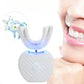 Ultrasonic Electric Toothbrush, U-Shaped Blue Light Cleaner