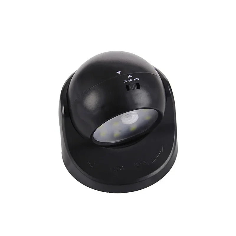 Motion Sensor Spotlight with 360 Degree Rotatable Head and Battery Operation