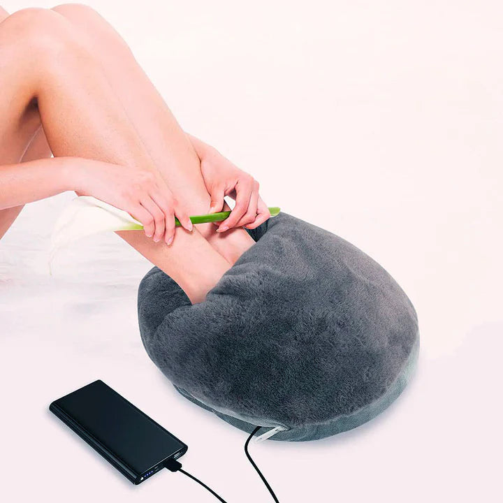 Enclosed Foot Warmer with Adjustable Heat Control and Machine Washable Liner