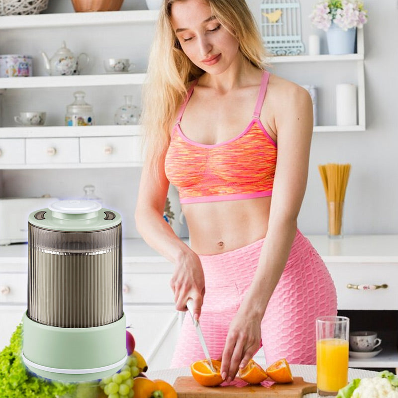 Electric Grain Mill with S-Shaped Blade and Stainless Steel Bowl