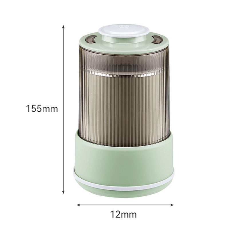 Electric Grain Mill with S-Shaped Blade and Stainless Steel Bowl