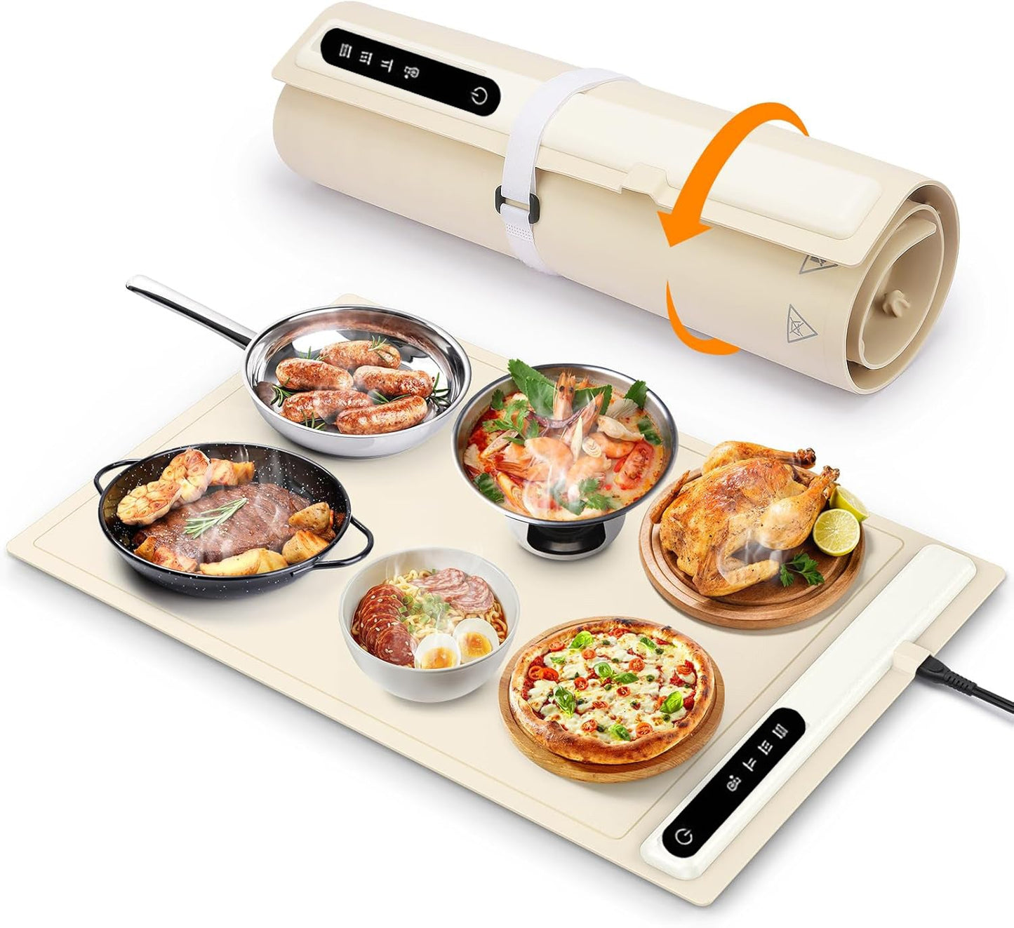 Silicone Warming Tray with 17 Heat Settings and 6-Hour Timer