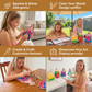 Princess Dress Design Coloring Book with Spiral Binding and Craft Materials