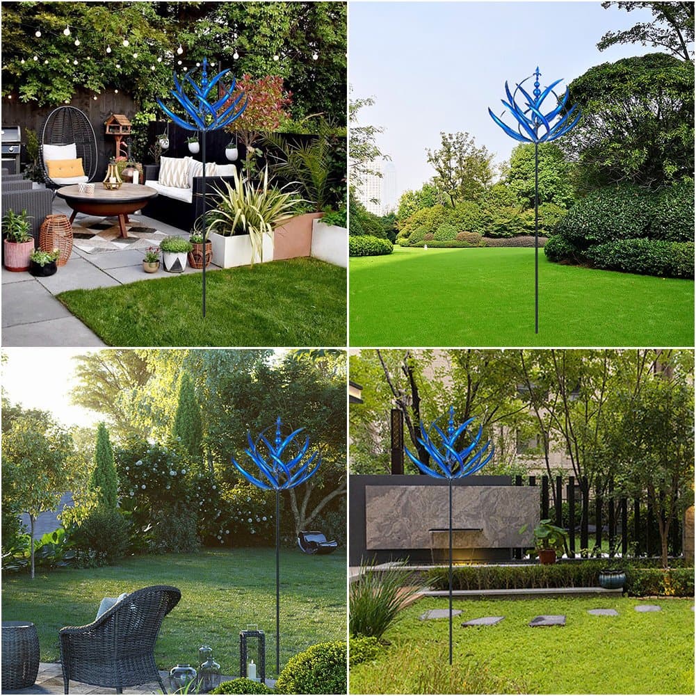 Metal Wind Spinner with Smooth Rotation Bearings for Outdoor Gardens