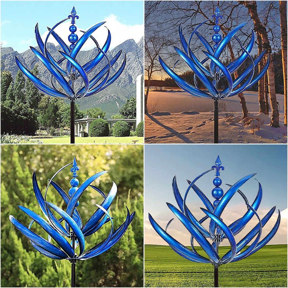 Metal Wind Spinner with Smooth Rotation Bearings for Outdoor Gardens