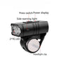 LED Bicycle Light Set with 1000 Lumen Headlight and Red Taillight, 6 Modes