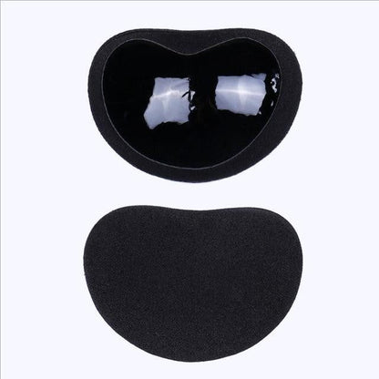 Adhesive Bikini Pads with Molded Shape and Silicone Coating, Reusable
