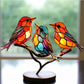 Window Bird Ornament with Light Reflecting Surface and Suction Cup