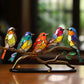 Window Bird Ornament with Light Reflecting Surface and Suction Cup