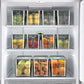 Transparent Refrigerator Storage Box with Ventilated Lid and Stackable Design