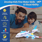 Motorized Airplane Toy with Obstacle Detection and LED Lights, Sound Effects