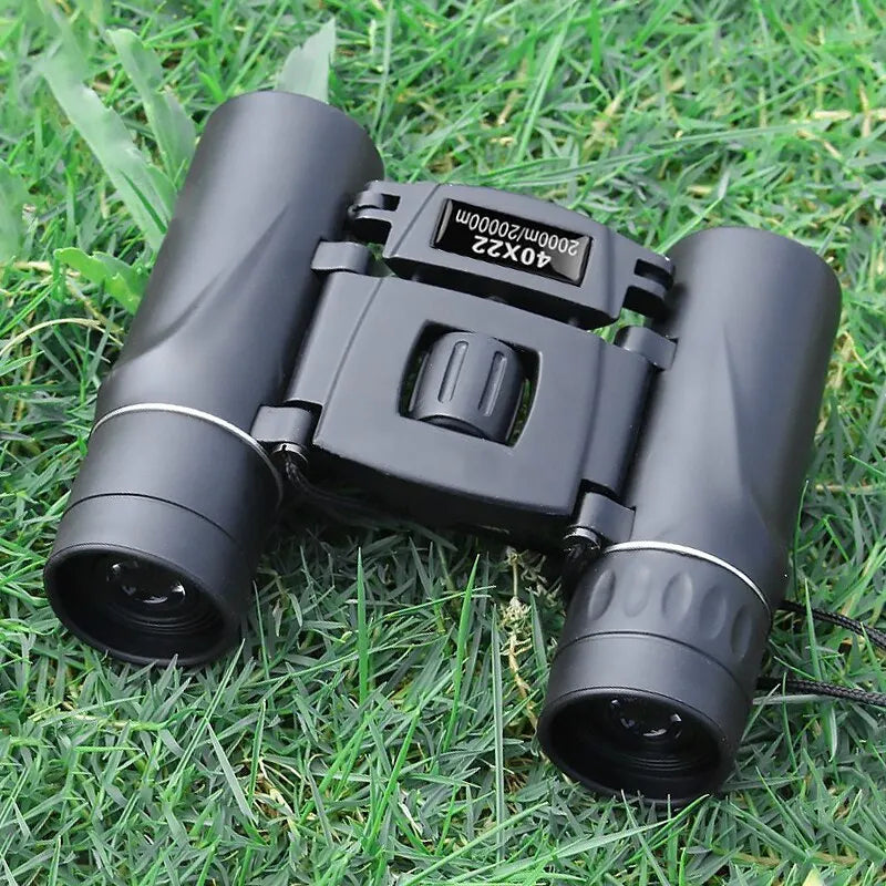 40x Binoculars with Multi-Coated Lenses and Diopter Adjustment, Compact 20mm Objective