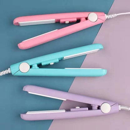 Mini Hair Straightener with 3D Floating Ceramic Plates and 30-Second Heat Up